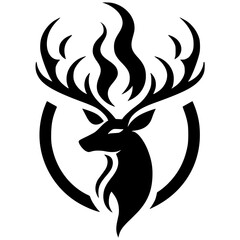 Simple deer head logo