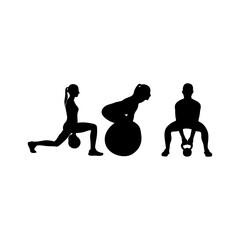 This vector graphic features a silhouette of a strong,empowered girl engaged in weightlifting.With defined muscles and determination in her posture,she embodies a dedication to strength and resilience