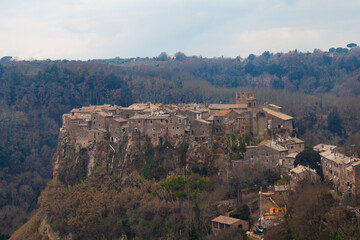 Calcata, an ancient village in Lazio, offers picturesque landscapes and historic charm. - 742954556
