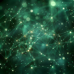 Fototapeta premium Structure of the network connection of points and lines stocks market crypto trader, Abstract technology background