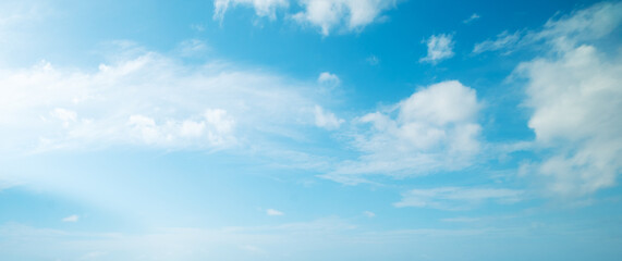 Blue sky with small clouds - 742960145