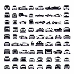 Foto auf Acrylglas Collection of different types of cars © TheGamifiedTV