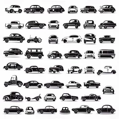 Keuken spatwand met foto Collection of different types of cars © TheGamifiedTV