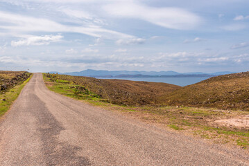 nature sceneries along the wester ross route, highlands Scotland