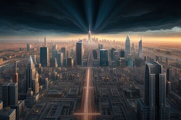 Fototapeta premium city skyline