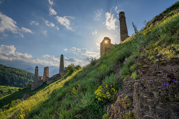 View Small Village With Towers