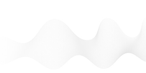Abstract white blend digital wave lines and technology background. Minimal carve wavy white and gray flowing wave lines and glowing moving lines. Futuristic technology and sound wave lines background.