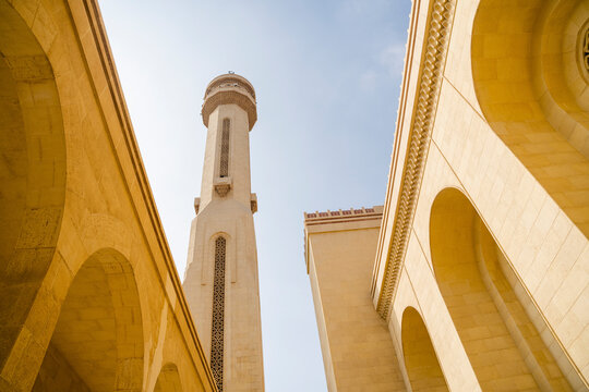 View of Al Fateh Grand Mosque, Manama City, Bahrain.