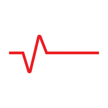 Pulse line ilustration logo vector template