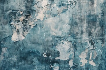 Beautiful Abstract Grungy Blue Stucco Wall Background. 
