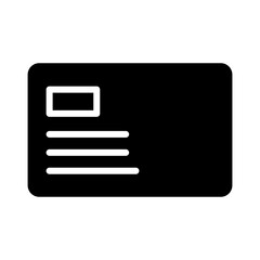 Card Chip Credit Glyph Icon