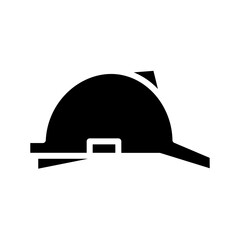 Helmet Hard Hat Glyph Icon