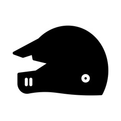 Helmet Safety Work Glyph Icon