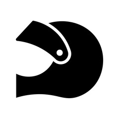 Helmet Protection Work Glyph Icon