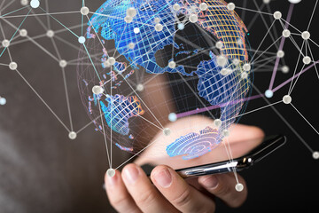 conference Digital Network and data concept 3d