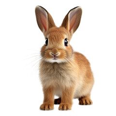 Fototapeta premium Cute Rabbit on Transparent Background