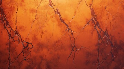 Orange Background with Vintage Marbled Texture - obrazy, fototapety, plakaty