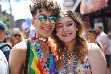 LGBTQ Pride disciple. Rainbow tan colorful scholar diversity Flag. Gradient motley colored gender LGBT rights parade festival initiative pride community equality