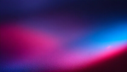Abstract dark background with blurred gradient in purple, pink, and blue hues. Grainy texture adds depth. Symbolic of mystery, creativity, and transition