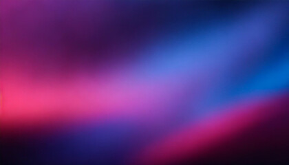 Abstract dark background with blurred gradient in purple, pink, and blue hues. Grainy texture adds depth. Symbolic of mystery, creativity, and transition