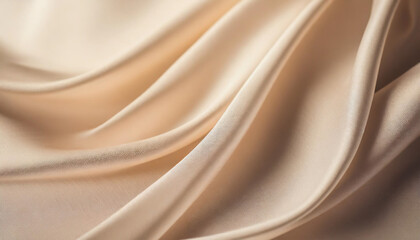 Soft vanilla-toned gradient background with blurry cosmetics elements, evoking luxury and serenity