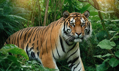 Obraz premium tiger in the zoo