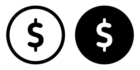 dollar icon vector. symbol, sign, money, coin - obrazy, fototapety, plakaty