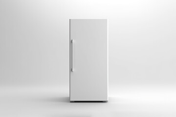 Refrigerator on a white background. Minimal concept. Generative Ai