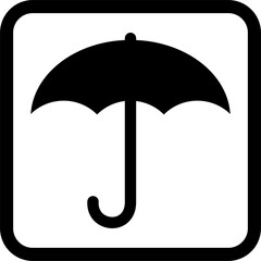 keep dry icon vector. Symbol, sign, packaging, box