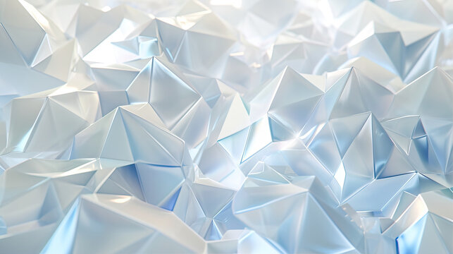 Abstract blue background with triangles