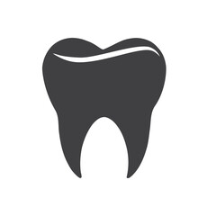 Vector Tooth Icon Symbol, isolated
