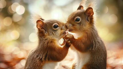 Obraz premium squirrel in the park