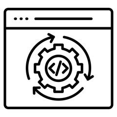 Code Optimization  Icon Element For Design