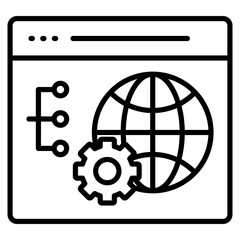 Integrated Development Environment  Icon Element For Design