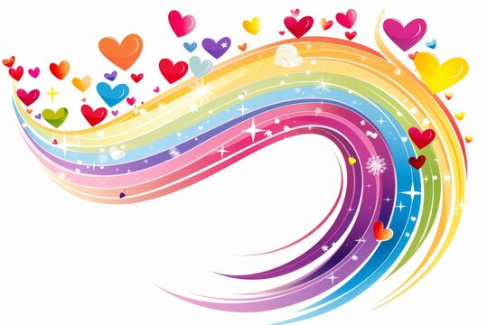 LGBTQ Pride orchid. Rainbow flashy colorful occasion diversity Flag. Gradient motley colored competence LGBT rights parade festival success diverse gender illustration