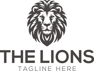 lion logo design vector template