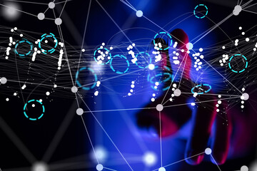 conference Digital Network and data concept 3d