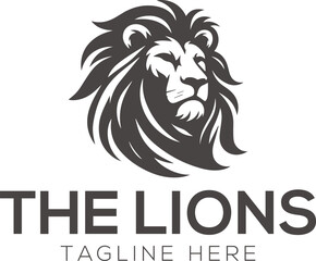 lion logo design vector template