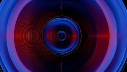 A close-up of a camera lens with multi-colored light painting effects, creating a vibrant and artistic interpretation of the lens's function and beauty...