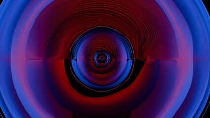A close-up of a camera lens with multi-colored light painting effects, creating a vibrant and artistic interpretation of the lens's function and beauty...
