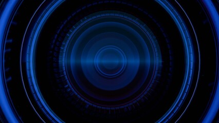 A close-up of a camera lens with multi-colored light painting effects, creating a vibrant and artistic interpretation of the lens's function and beauty...