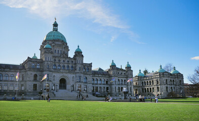 The Legislative Assembly Parliament Building of British Columbia on Vancouver Island in Victoria, British Columbia, Canada
