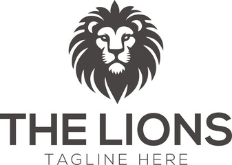 lion logo design vector template