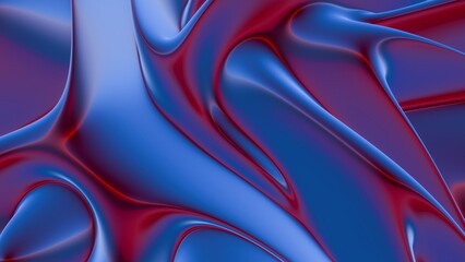 Fototapeta premium 3d vertical banner emerald royal color. Wavy fluid trendy modern background.