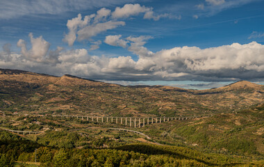Agnone, Isernia, Molise. Autumn landscape.