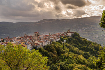 Agnone, Isernia, Molise. Autumn landscape.