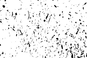 Rustic grunge texture with grain and stains. Abstract noise background. PNG graphic illustration with transparent background.