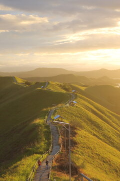 sunset at lake sentani, jayapura, papua