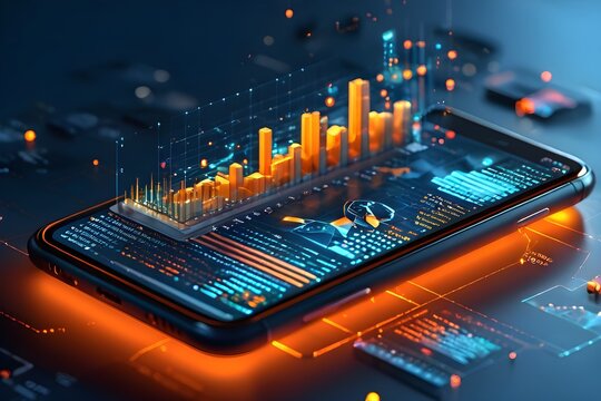 Application of phone with business graph and analytic data