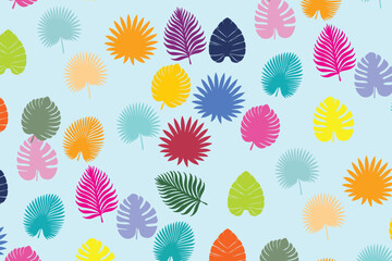 leaf pattern vector background free for commercial use